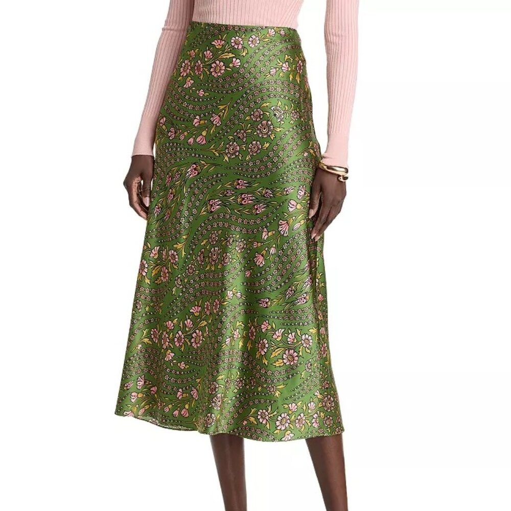Veronica Beard Clover Skirt - Lemongrass size 10 (fits like 10/12)